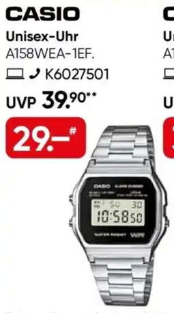 Galeria CASIO Unisex-Uhr A158WEA-1EF Angebot