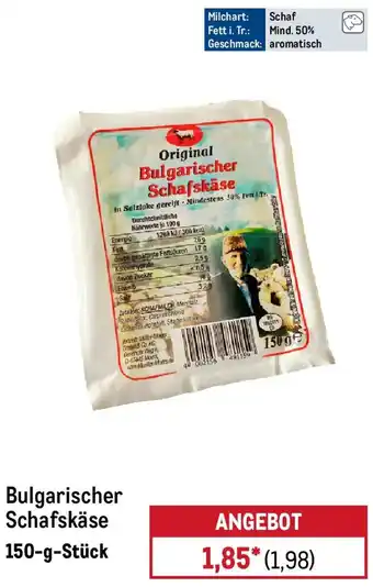 METRO Bulgarischer Schafskäse Angebot
