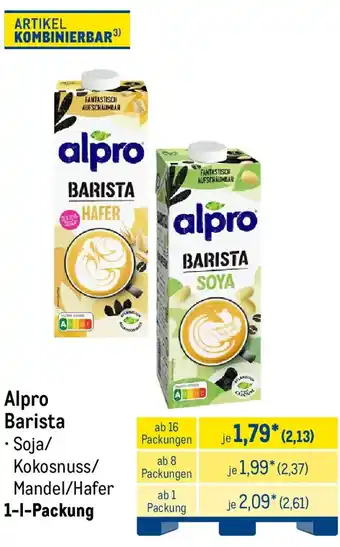 METRO Alpro Barista Angebot
