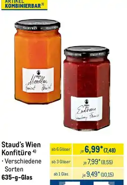 METRO Staud's Wien Konfitüre Angebot