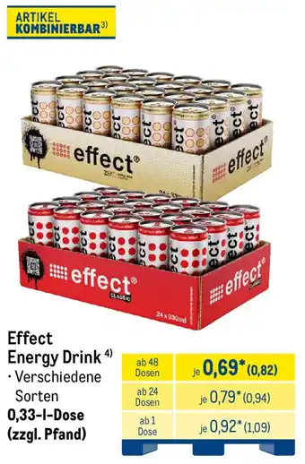 METRO Effect Energy Drink Angebot
