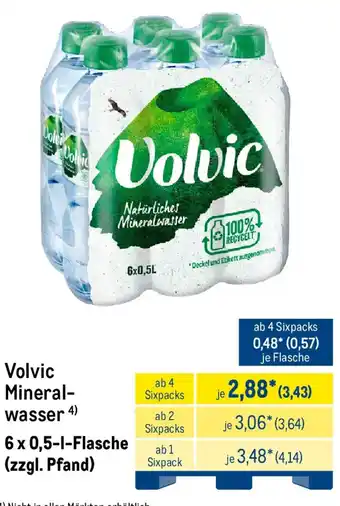 METRO Volvic Mineralwasser Angebot