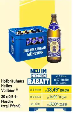 METRO Hofbräuhaus Helles Vollbier Angebot