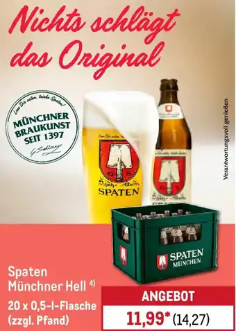 METRO Spaten Münchner Hell Angebot