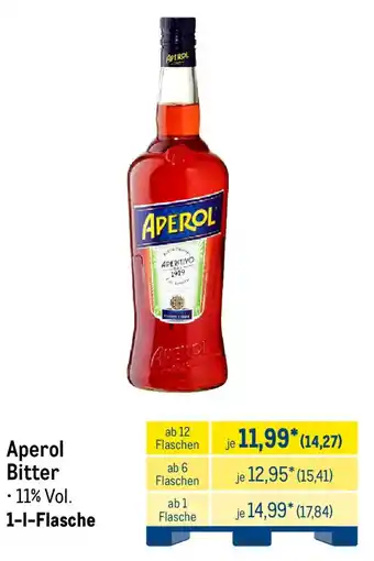 METRO Aperol Bitter Angebot