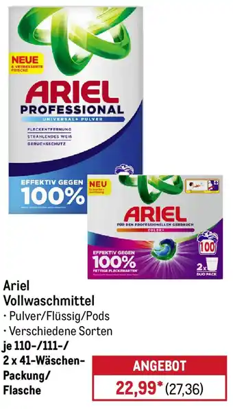 METRO Ariel Vollwaschmittel Angebot