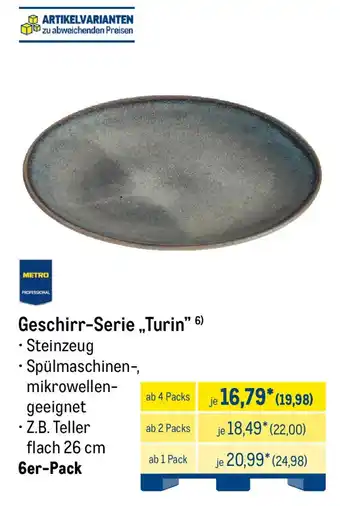 METRO Geschirr-Serie „Turin" Angebot
