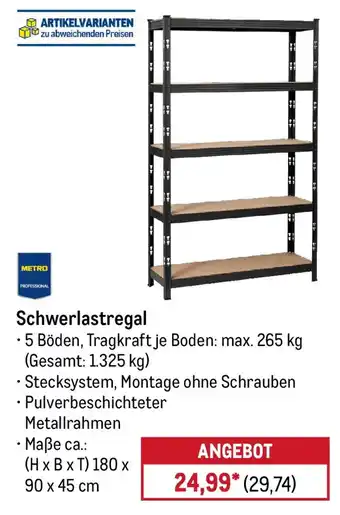 METRO Schwerlastregal Angebot