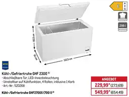 METRO Kühl / Gefriertruhe GHF 2300 Angebot