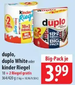 Famila Nord Ost duplo, duplo White oder kinder Riegel Angebot