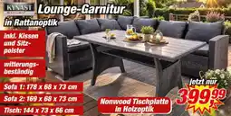 Posten Börse KYNAST Lounge-Garnitur in Rattanoptik Angebot