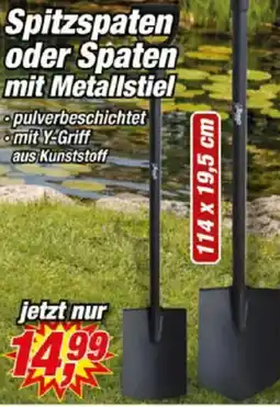 Posten Börse Spitzspaten oder Spaten mit Metallstiel Angebot