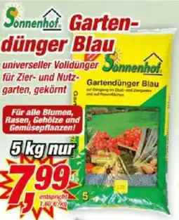 Posten Börse Sonnenhof Gartendünger Blau Angebot