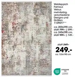 Möbel Martin Webteppich Famous Velour Angebot