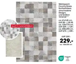 Möbel Martin Webteppich Country Boxes Angebot