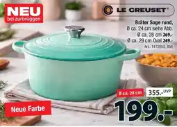 Zurbrüggen LE CREUSET Bräter Sage rund Angebot