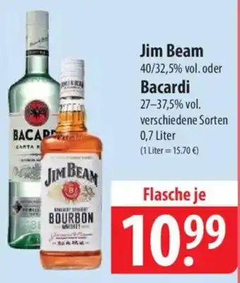 Famila Nord Ost Jim Beam oder Bacardi Angebot