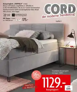 Zurbrüggen Boxspringbett ,,FAIRFIELD" Angebot