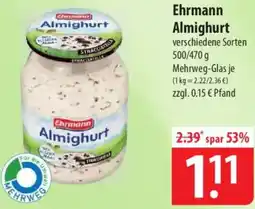 Famila Nord Ost Ehrmann Almighurt Angebot