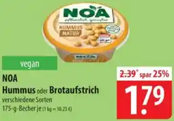 Famila Nord Ost NOA Hummus oder Brotaufstrich Angebot