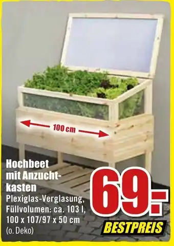 B1 Discount Baumarkt Hochbeet mit Anzuchtkasten Angebot