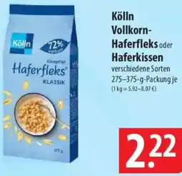 Famila Nord Ost Kölln Vollkorn Haferfleks oder Haferkissen Angebot