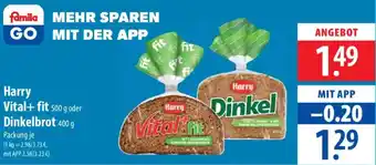 Famila Nord Ost Harry Vital+ fit / Dinkelbrot Angebot