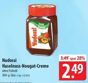 Famila Nord Ost Nudossi Haselnuss-Nougat-Creme Angebot