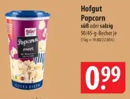 Famila Nord Ost Hofgut Popcorn süß oder salzig Angebot