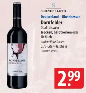 Famila Nord Ost SCHNEEKLOTH Dornfelder Angebot