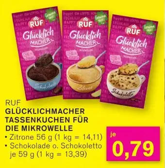 RUF GLÜCKLICHMACHER TASSENKUCHEN FÜR DIE MIKROWELLE