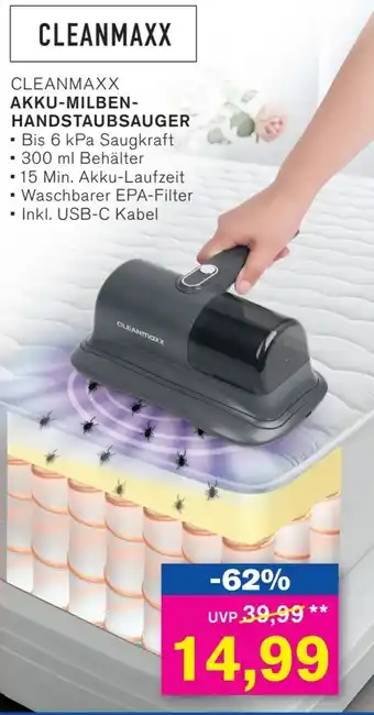 CLEANMAXX AKKU-MILBEN- HANDSTAUBSAUGER