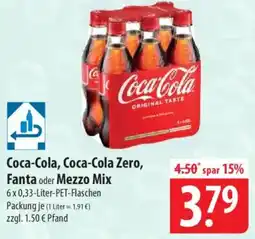 Famila Nord Ost Coca-Cola, Coca-Cola Zero, Fanta oder Mezzo Mix Angebot