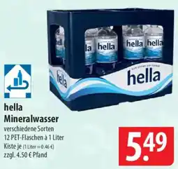 Famila Nord Ost hella Mineralwasser Angebot