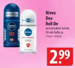 Famila Nord Ost Nivea Deo Roll On Angebot