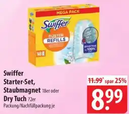 Famila Nord Ost Swiffer Starter-Set, Staubmagnet oder Dry Tuch Angebot