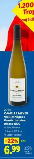 Lidl Camille Meyer Vieilles Vignes Gewürztraminer Alsace AOC Angebot