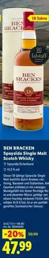 Lidl Ben Bracken Speyside Single Malt Scotch Whisky Angebot