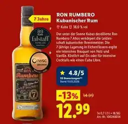 Lidl Ron Rumbero Kubanischer Rum Angebot