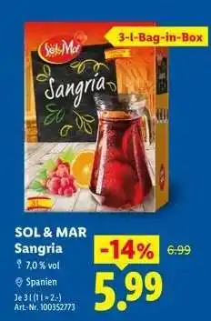 Lidl Sol & Mar Sangria Angebot