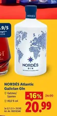 Lidl Nordes Atlantic Galician Gin Angebot
