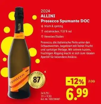 Allini Prosecco Spumante DOC