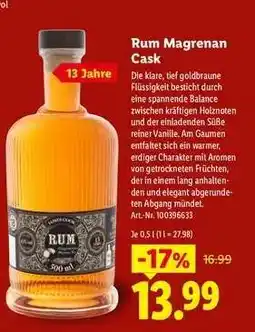Lidl Rum Magrenan Cask Angebot