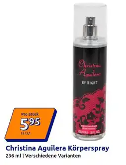 Action Christina Aguilera Körperspray Angebot