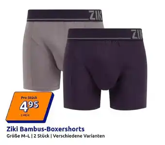Action Ziki Bambus-Boxershorts Angebot