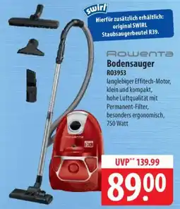 Famila Nord Ost Rowenta Bodensauger R03953 Angebot
