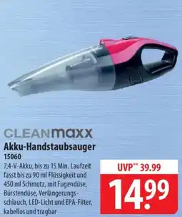 Famila Nord Ost CLEANMaxx Akku-Handstaubsauger Angebot