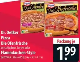 Famila Nord Ost Dr. Oetker Pizza Die Ofenfrische oder Flammkuchen-Style Angebot