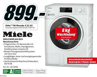 MediaMarkt Miele WWD 660 WCS Waschmaschine Angebot