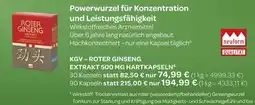 Vitalia Kgv – roter ginseng extrakt 500 mg hartkapseln Angebot